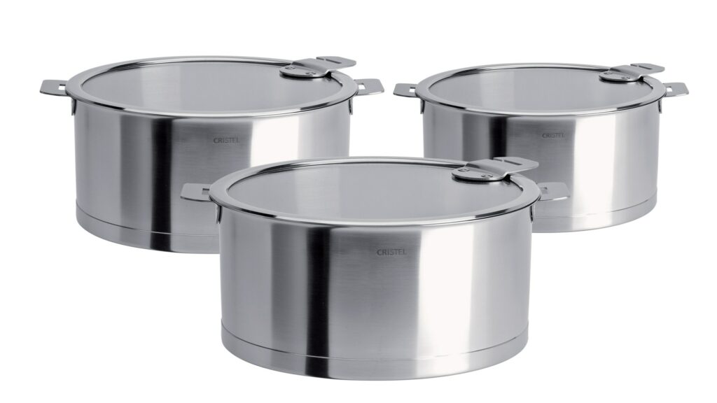 Casseruole Cristel, set da tre