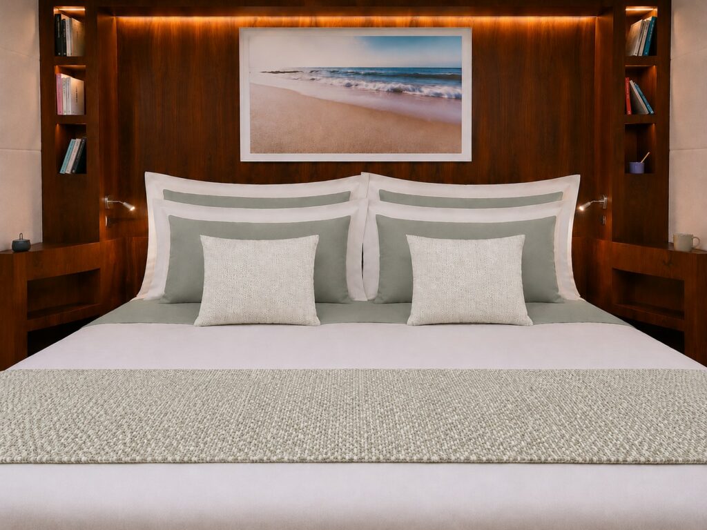 Biancheria da letto per barca Capri, vista frontale