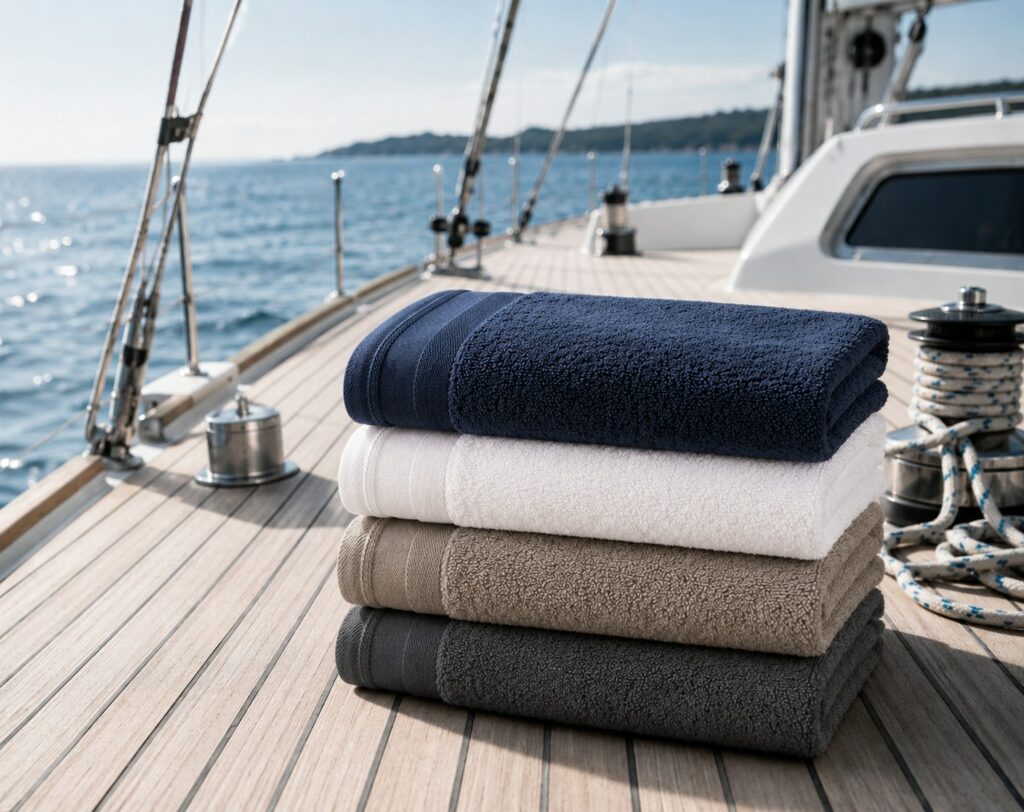 Asciugamani Victoria Yachting, pila di colori